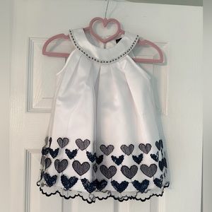 NWOT Fleurisse Tulle and Beaded Heart Dress